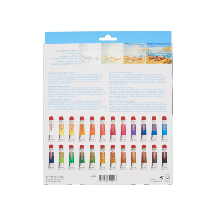 Набор акварельных красок Art Creation "Watercolour" 24 тубы по 12мл