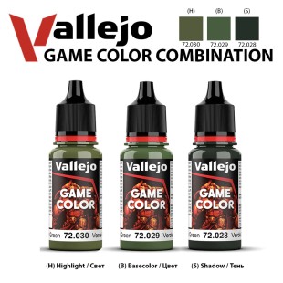 Набор красок для моделизма Vallejo "Game Color" 3 штуки (№030, 029, 028) по 18мл