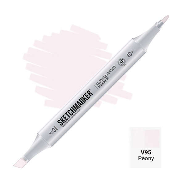 Маркер двусторонний Sketchmarker "Classic" V95 Пион