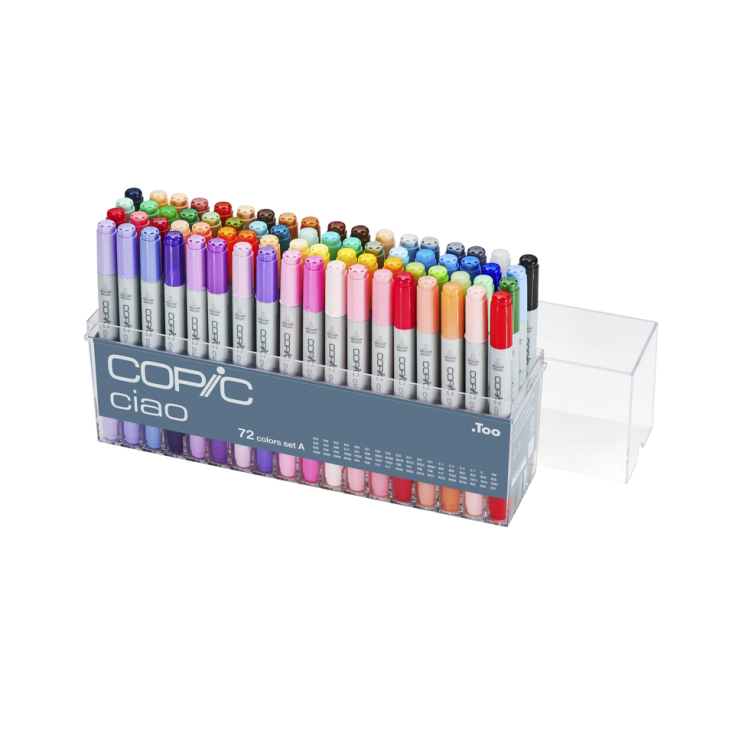 Набор Copic Ciao "Set A" 72 маркера в пластиковом пенале