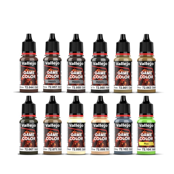 Набор красок для моделизма Vallejo "Game Color" №3 Combination, 12 цветов