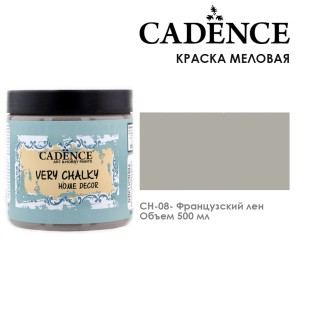 Краска меловая акриловая Cadence "Very Chalky" 500 мл №CH-08 французский лен