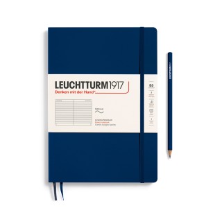 Блокнот в линейку Leuchtturm1917 "Composition" B5, 61л, 80гр/м², мягкая обложка,Синий Неви (349300)