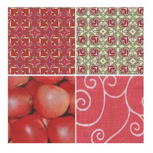 Блок бумаги для декупажа Decopatch "Decopad Colour Block" Red, 48л, 15х16см (BLC03)