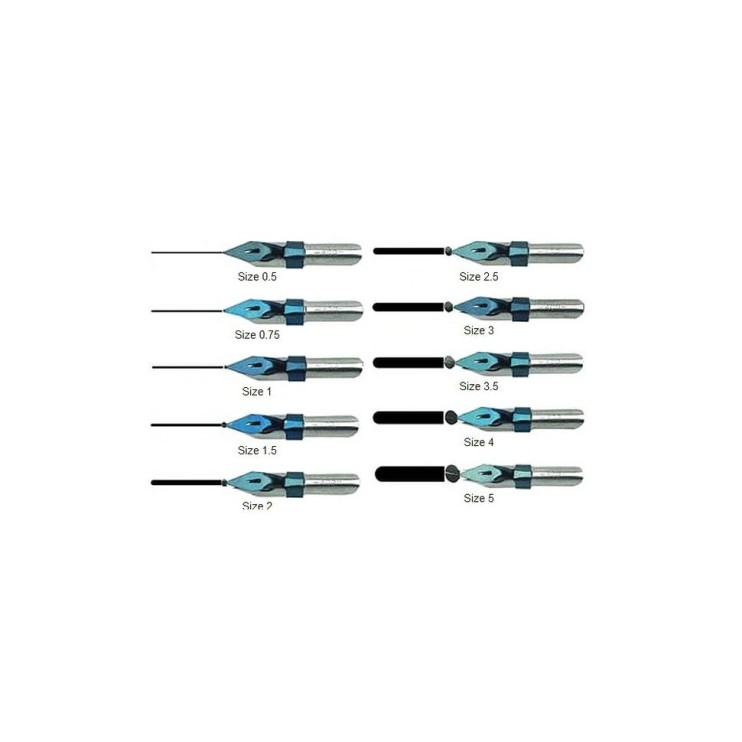 3 пера с шаровидным наконечником "Ornamental" 5мм с накопителем