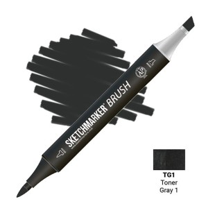 Маркер SketchMarker "Brush" TG1 Тонированный серый 1