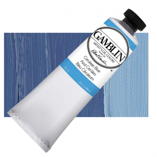 Масляная краска Gamblin "Artist" Cerulean Blue (церулеум), туба 37мл