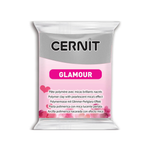 Полимерный моделин Cernit "Glamour" #080 серебряный, 56гр.
