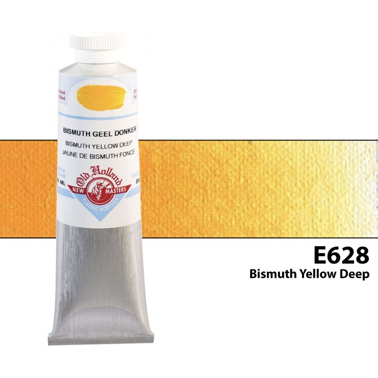 Акрил художественный "Old Holland" E628 Bismuth Yellow Deep (Желтый темный Бисмут), 60мл