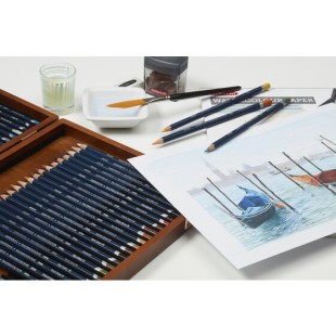 Набор акварельных карандашей Derwent "Watercolour" 48 цветов в деревянной упаковке (700758)
