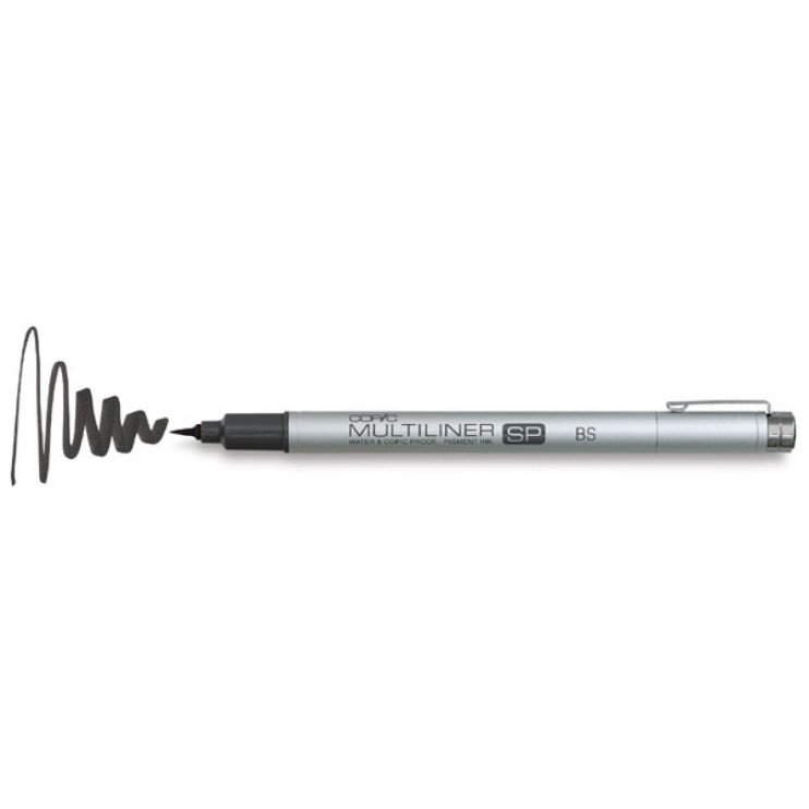 Капиллярная ручка Copic "Multiliner SP" Brush, черный