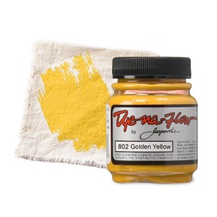 Краска по светлым тканям Jacquard "Dye-na-Flow" 802 Golden Yellow (золотистый), 66мл 