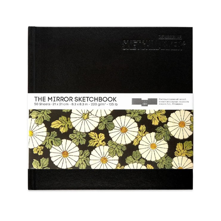 Скетчбук Sketchmarker "The Mirror" 21х21см, 50л, 220г/м2, твердая обложка, Черная