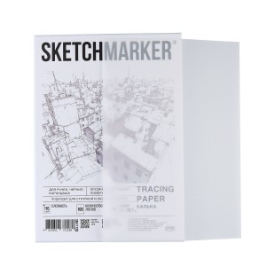 Калька сатиновая Sketchmarker "Tracing paper" A4, 100л, 110г/м2 в коробке