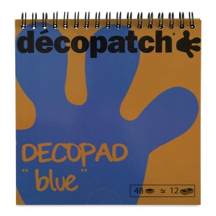 Блок бумаги для декупажа Decopatch "Decopad Colour Block" Blue, 48л, 15х16см (BLC04)