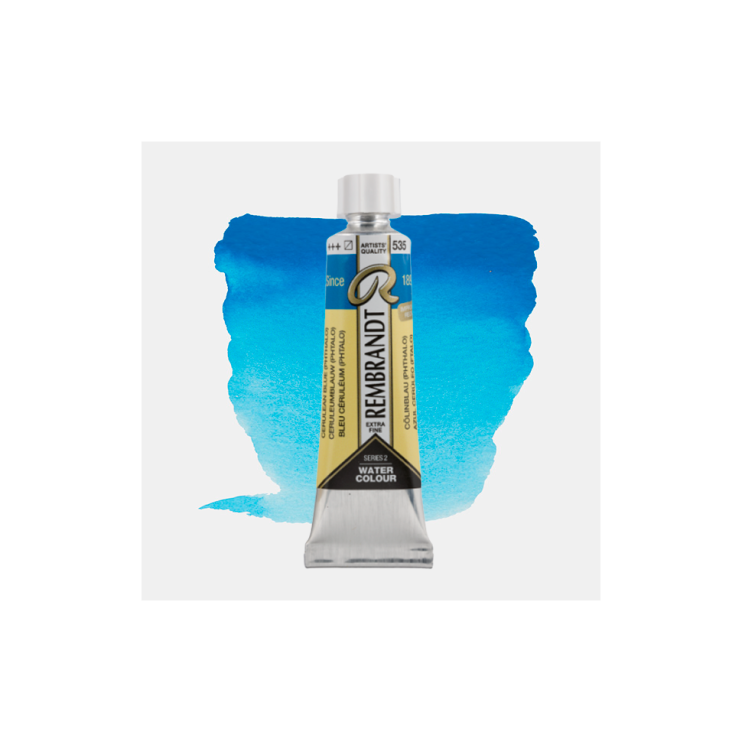 Краска акварельная "Rembrandt" №535 Лазурно-синий фталоцианин /туба 10мл