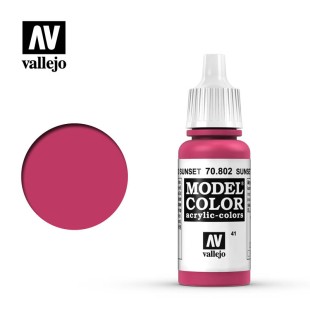 Краска для моделизма Vallejo "Model Color" 70.802 (Sunset Red), 17мл