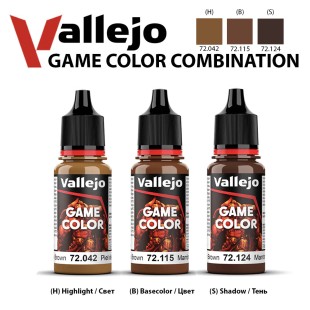 Набор красок для моделизма Vallejo "Game Color" 3 штуки (№042, 115, 124) по 18мл