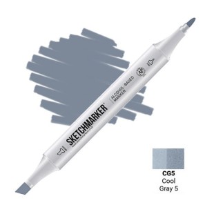Маркер двусторонний Sketchmarker "Classic" CG5 Прохладный серый 5