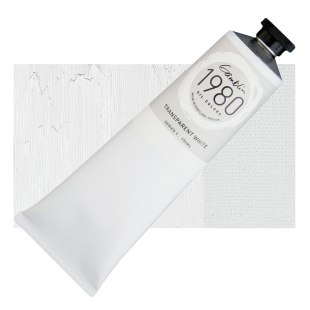 Масляная краска "Gamblin 1980" Transparent White (белила прозрачные), туба 37мл. 