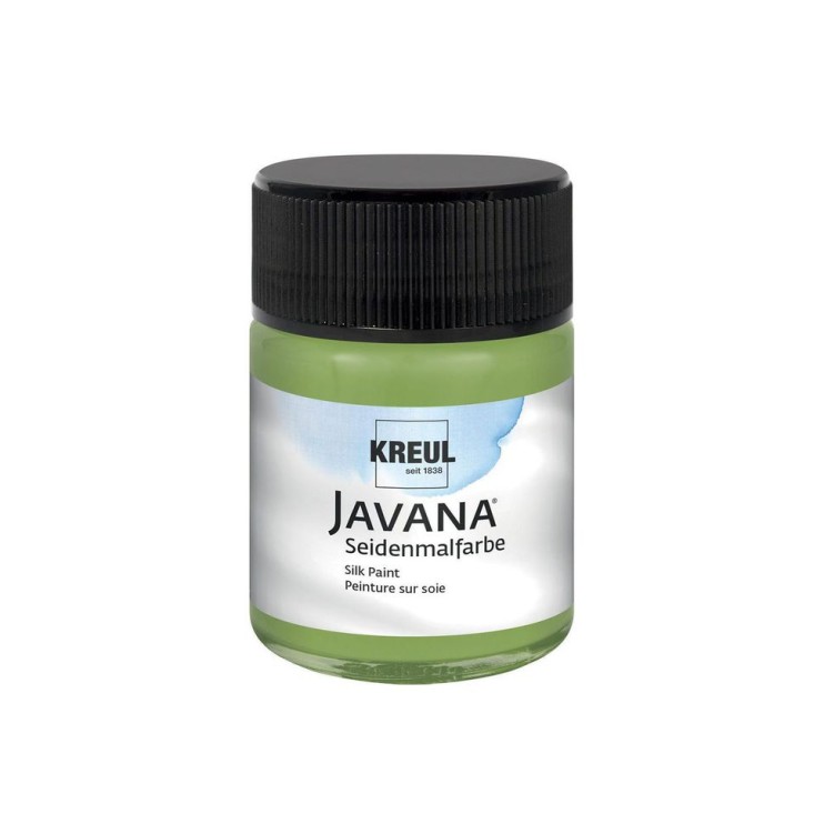 Краска растекающаяся по шелку Kreul "Javana Seidenmalfarbe" 50 мл, оливково-зеленый