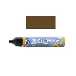 Краска текстильная с 3D эффектом Kreul "3D-DesignPen" 29мл, коричневый