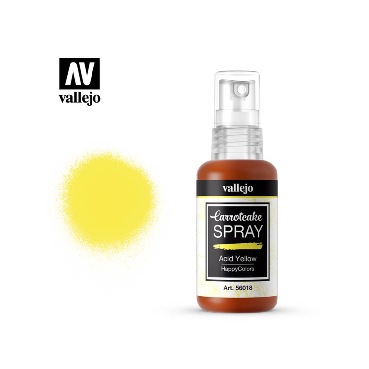 Краска для скрапбукинга Vallejo "CarrotCake" 56.018 Acid Yellow /спрей