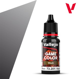 Проливка для моделизма Vallejo "Game Color Wash" 73.201 Black, 17мл