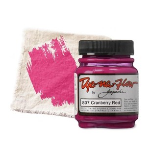 Краска по светлым тканям Jacquard "Dye-na-Flow" 807 Cranberry Red (рубиновая), 66мл