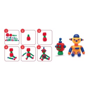 Набор мягкого пластилина Milan "Glitter" 5 цветов х 142г, в баночках