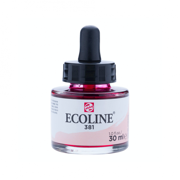 Акварель жидкая "Ecoline" №381 Красный пастельный, 30 мл