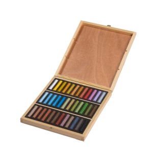 Набор сухой пастели Blockx "Landscape" 36 цветов в деревянном ящике