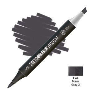 Маркер SketchMarker "Brush" TG3 Тонированный серый 3