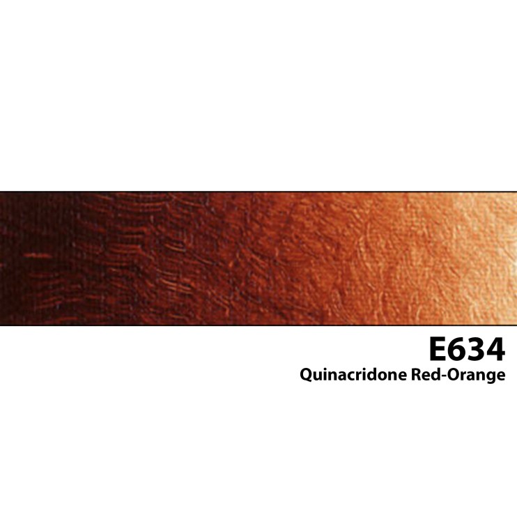 Акрил художественный "Old Holland" E634 Quinacridone Red-Orange (Квинакридон красно-оранжевый), 60мл