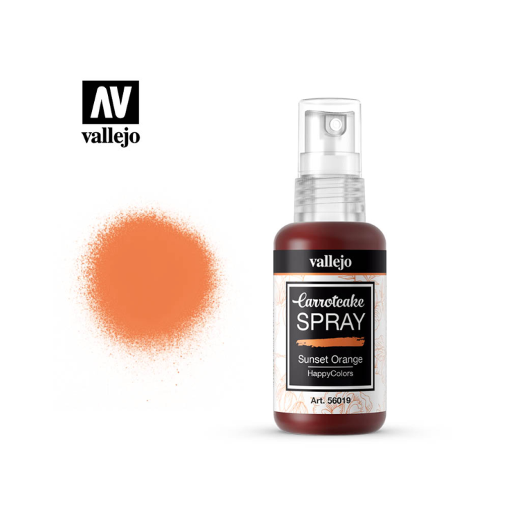 Краска для скрапбукинга Vallejo "CarrotCake" 56.019 Sunset Orange /спрей