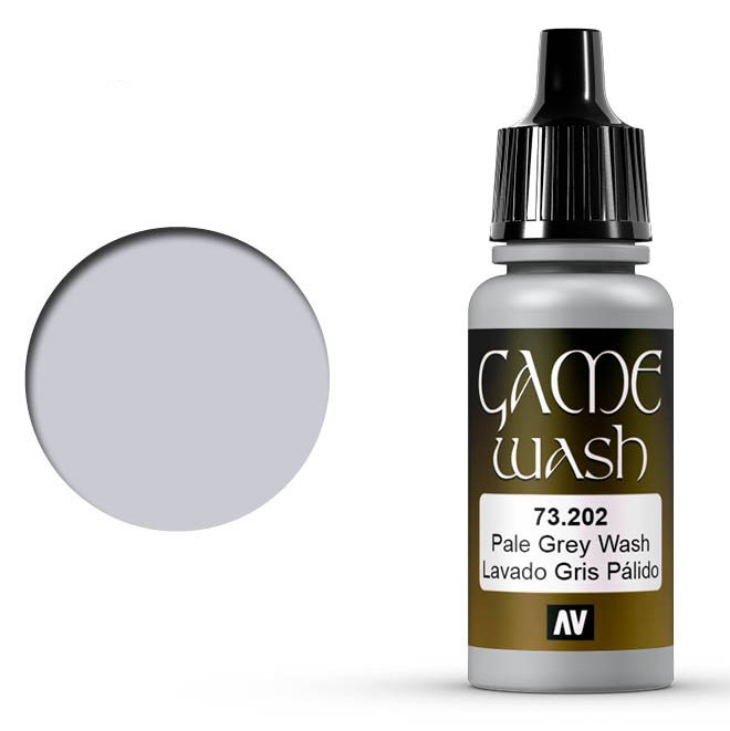 Проливка для моделизма Vallejo "Game Wash" 73.202 Pale Grey, 17мл