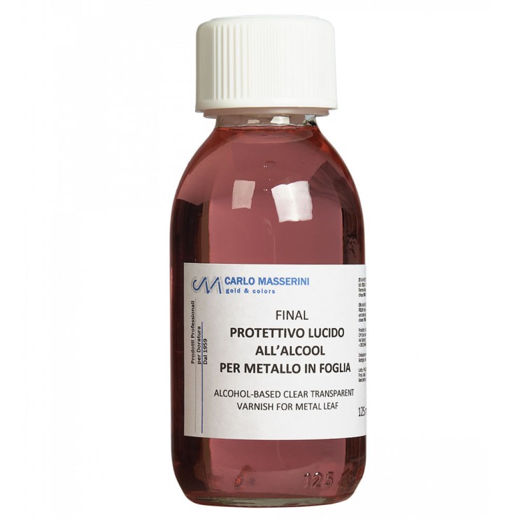 Лак для золочения Masserini "Final Protetivo Lucido" спиртовой, 125мл