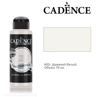 Краска акриловая Cadence "Hybrid" 70мл №H03 древний белый