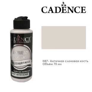 Краска акриловая Cadence "Hybrid" 70мл №H87 античная слоновая кость