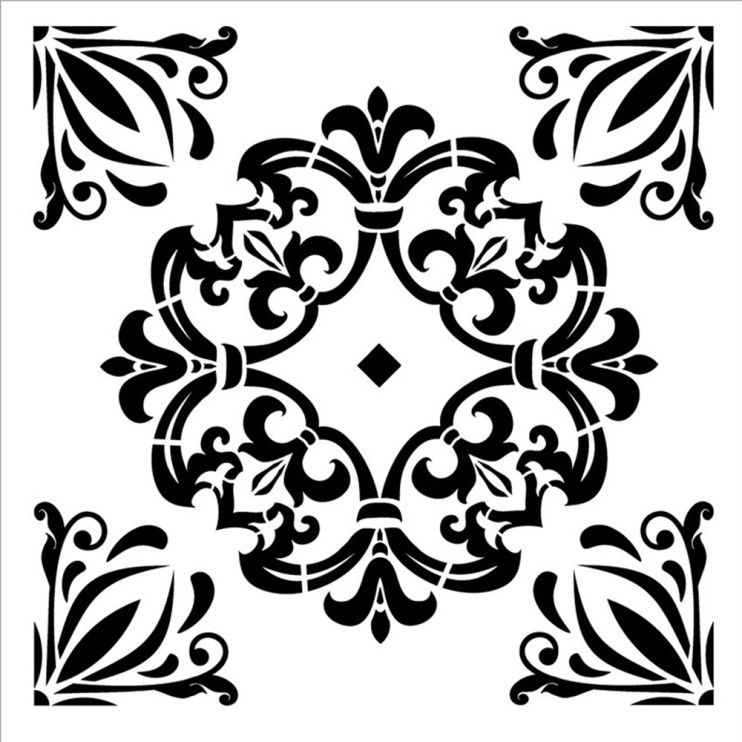 Трафарет 30х30см, TCS-020 узор плитка