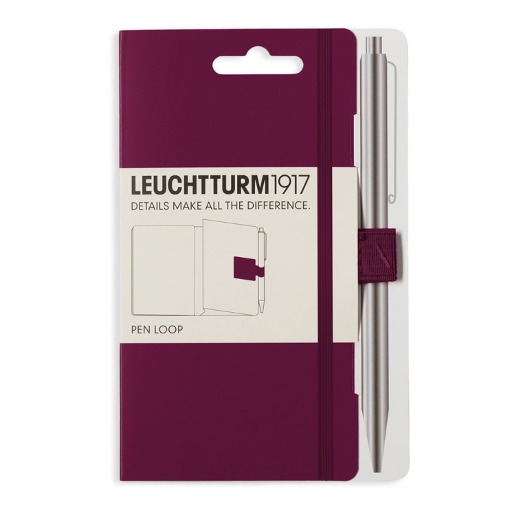 Петля самоклеящаяся на блокнот Leuchtturm1917 "Pen Loop" Красный Портвейн, 15мм (359668)