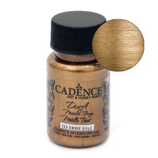Краска акриловая Cadence "Dora Metallic Paint" 50мл №123 оксид золота