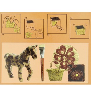 Блок бумаги для декупажа Decopatch "Decopad Colour Block" Brown, 48л, 15х16см (BLC06)