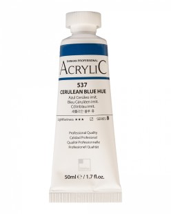 Краска акриловая ShinHan "Professional" №537 Лазурно-синий церулеум, туба 50мл
