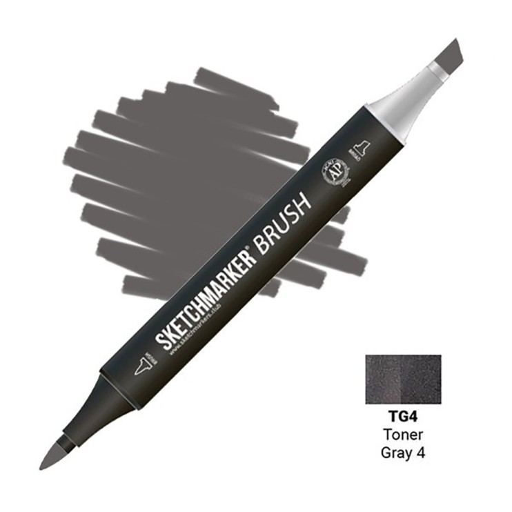 Маркер SketchMarker "Brush" TG4 Тонированный серый 4