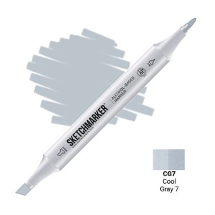 Маркер двусторонний Sketchmarker "Classic" CG7 Прохладный серый 7