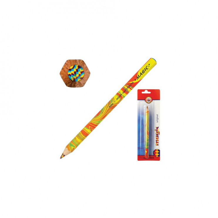 Карандаш с многоцветным грифелем Koh-I-Noor "Magic Original" утолщенный заточенный