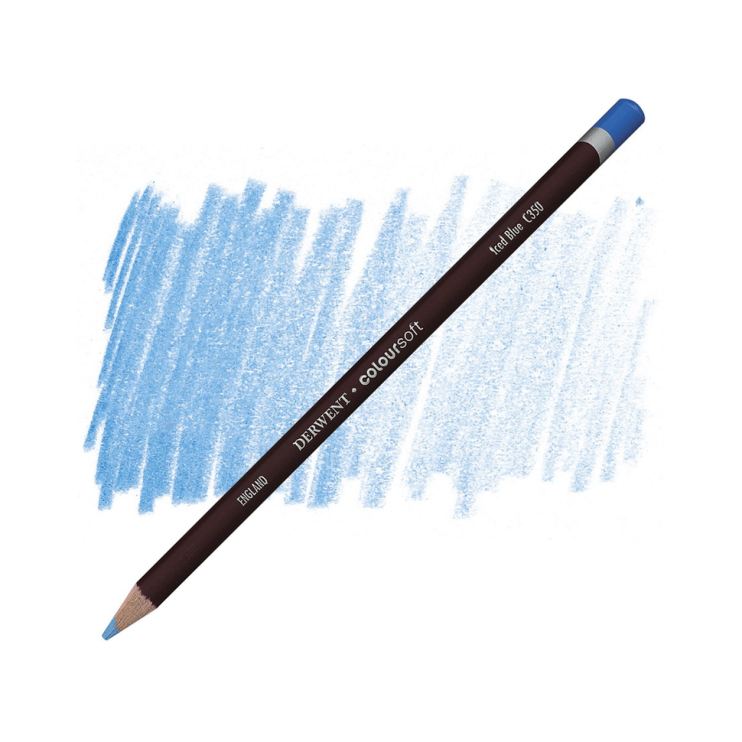 Карандаш цветной Derwent "Coloursoft" C350 Синий ледяной (0700987)