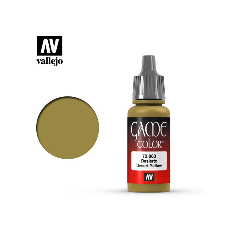 Краска акриловая для моделизма Vallejo "Game Color" 72.063 Desert Yellow