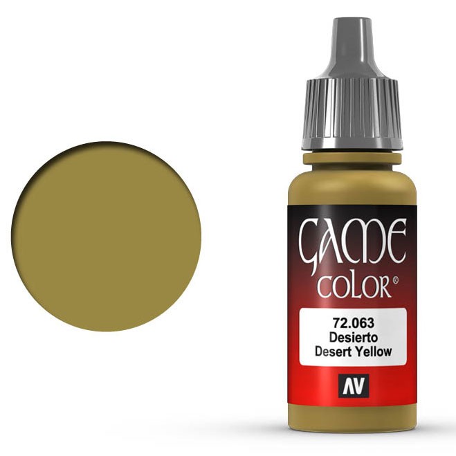 Краска акриловая для моделизма Vallejo "Game Color" 72.063 Desert Yellow